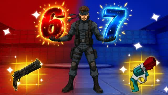 SOLID SNAKE RED VS BLUE 🔴🔵 67 AURA — Fortnite Creative map