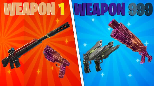 RUN GUN - FFA GUN GAME ONE SHOT — Fortnite Creative map