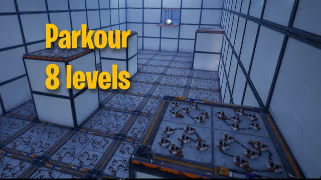 8 levels hard parkour — Fortnite Creative map