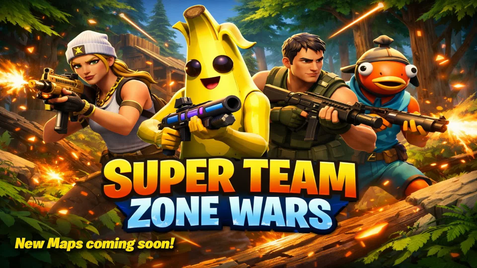 SUPER TEAM ZONE WARS *VOTING SYSTEM* — Fortnite Creative map