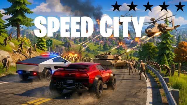 GRAND SPEED CITY DRIVE 💥 — Fortnite Creative map