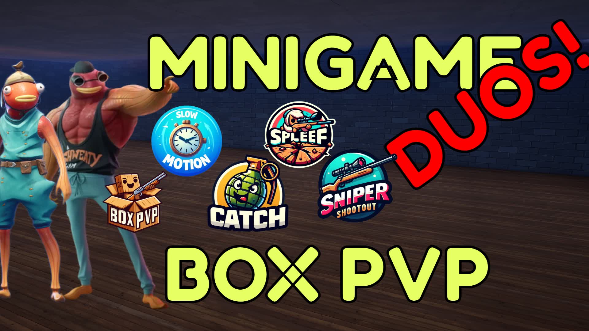 Box PVP Minigames DUO📦 — Fortnite Creative map