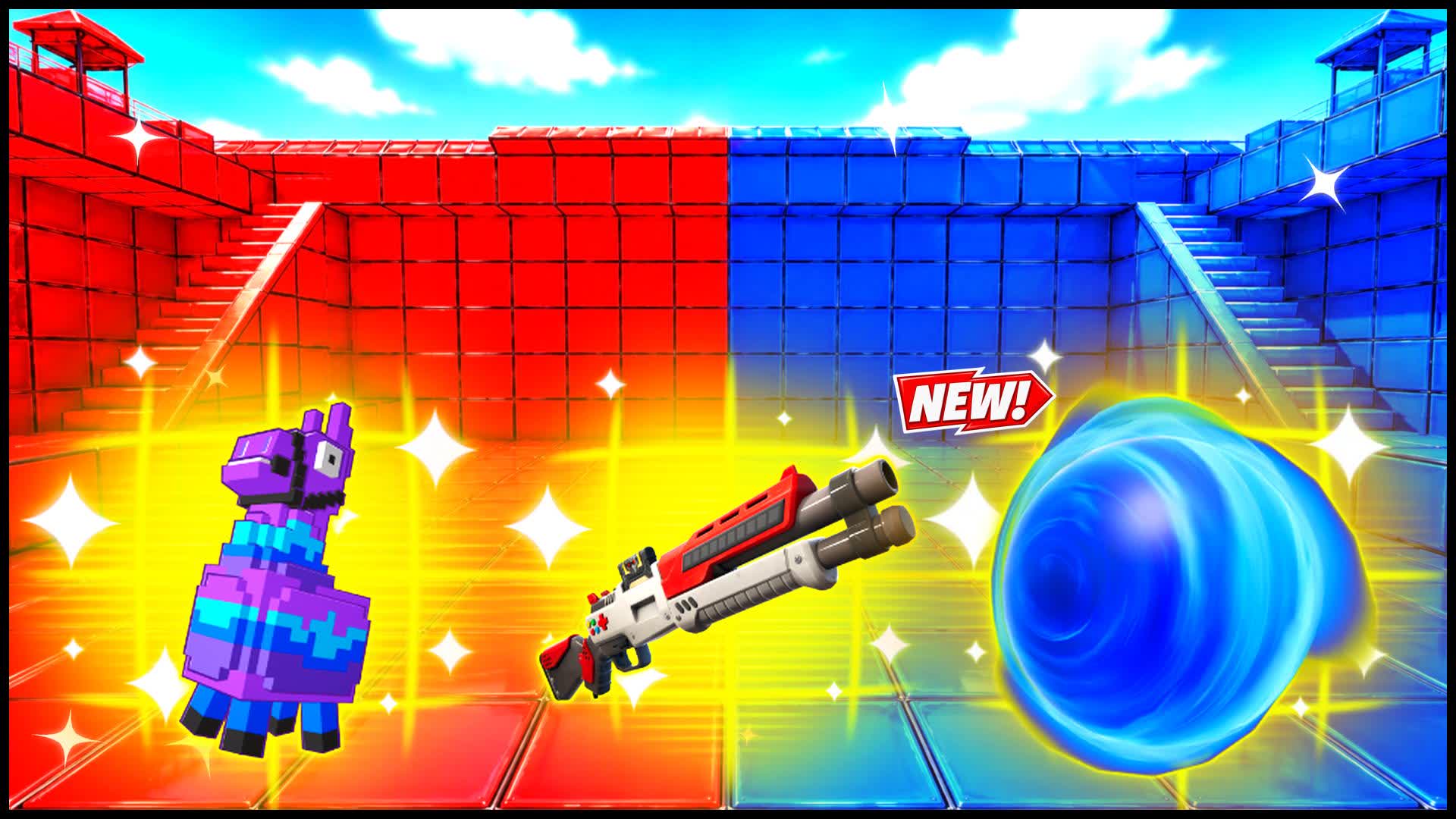 RED VS BLUE FULL PERIMETER π΄π΅ β Fortnite Creative map