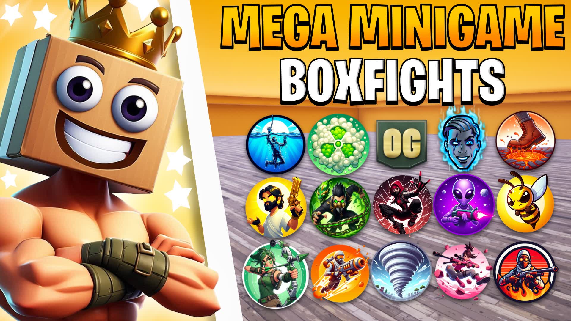 🎲MEGA MINIGAME BOXFIGHTS📦 — Fortnite Creative map