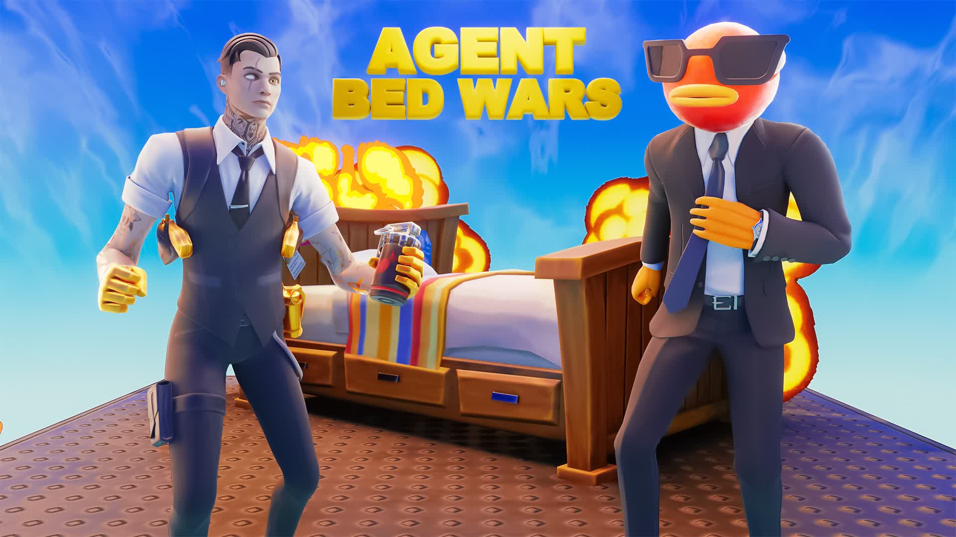 Agent Bed Wars — Fortnite Creative map