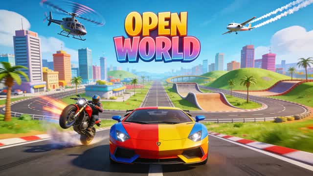 Crazy Open World — Fortnite Creative map