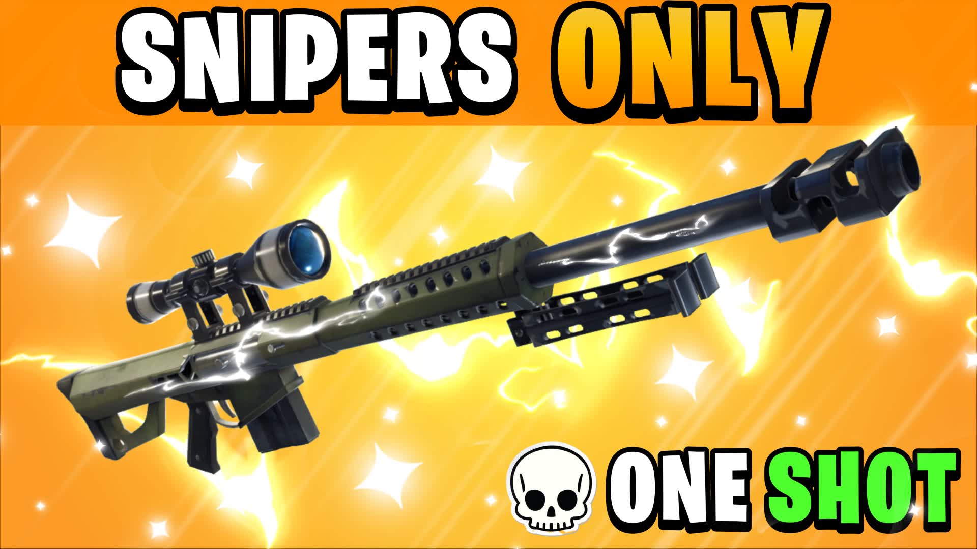SNIPERS ONLY π― ONE SHOT β Fortnite Creative map