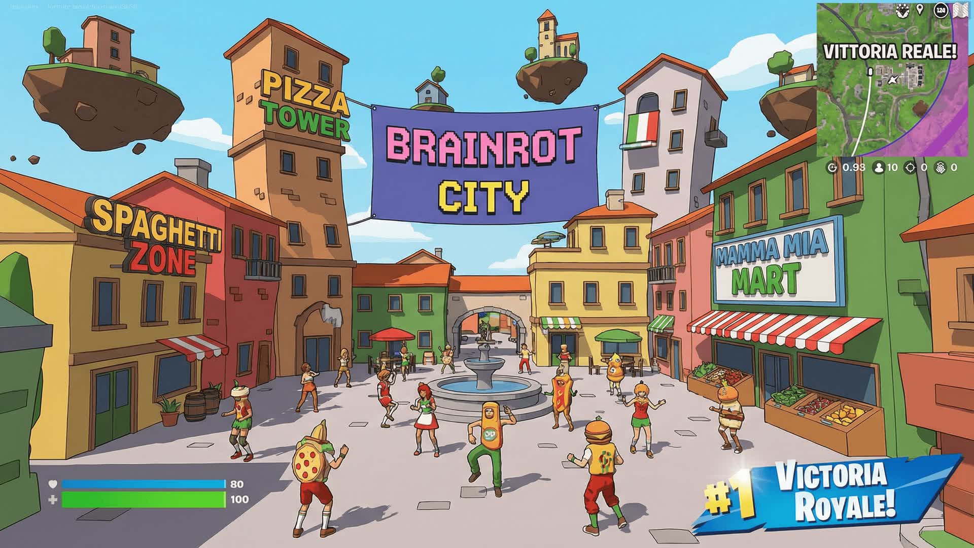 Brainrot City — Fortnite Creative map