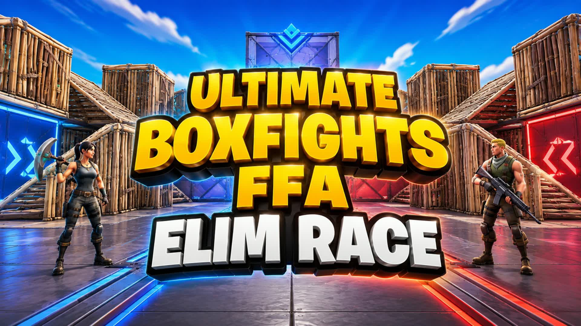 ULTIMATE BOXFIGHTS FFA KILL RACE β Fortnite Creative map