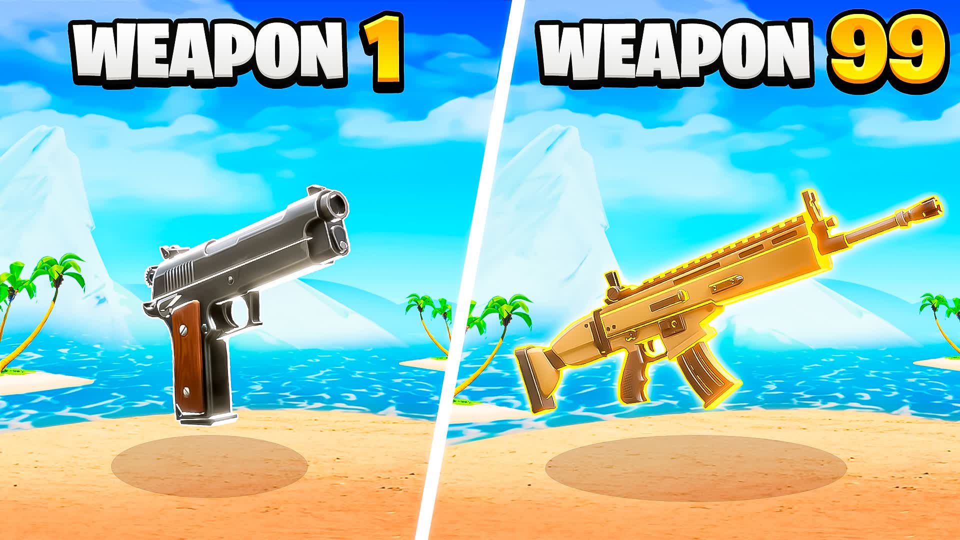 NO GUN GAME ⭐ — Fortnite Creative map