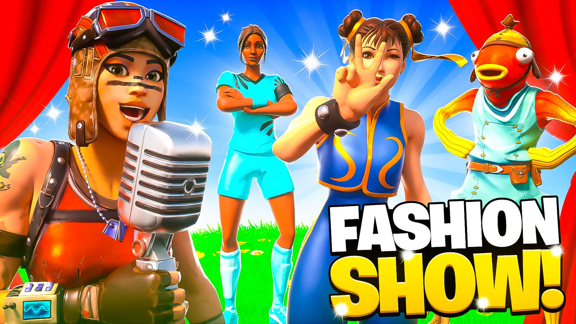 50 FASHION SHOW 🎭 | SKIN CONTEST — Fortnite Creative map