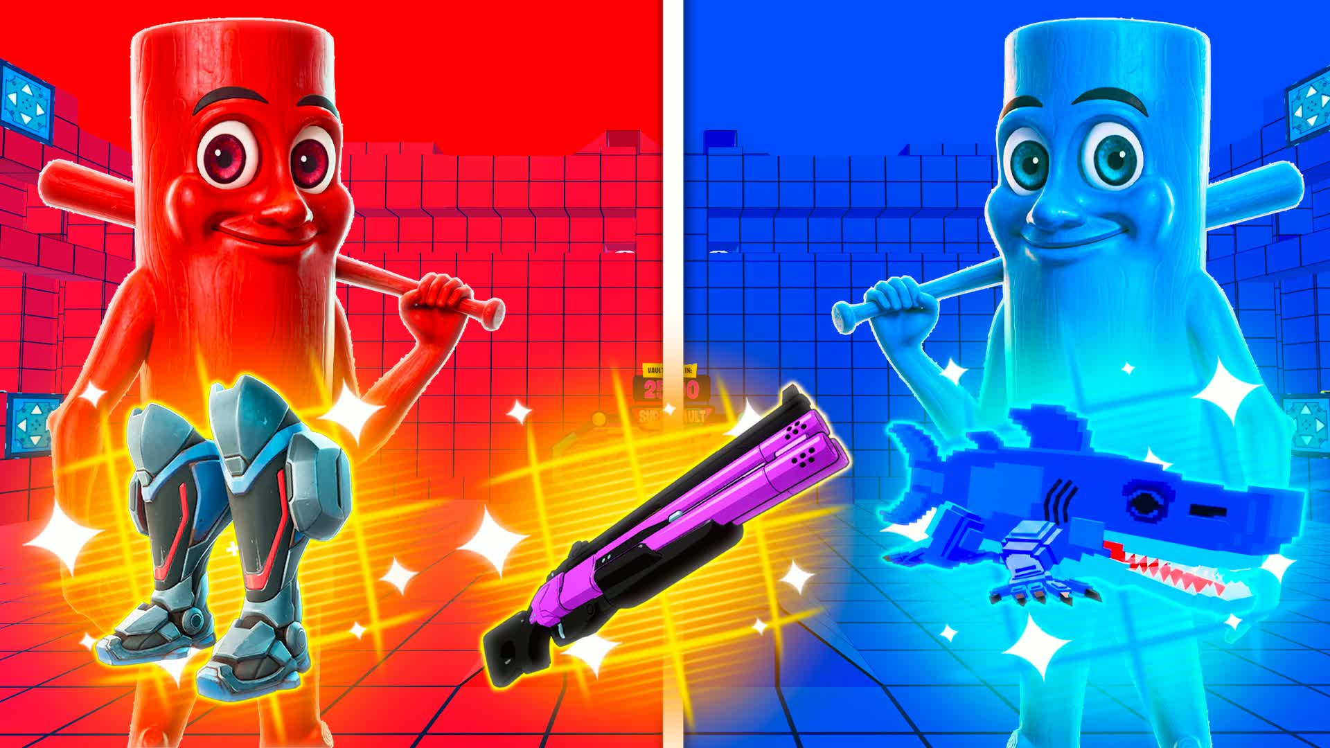 MONSTER RED VS BLUE π΄π΅ COMBAT β Fortnite Creative map