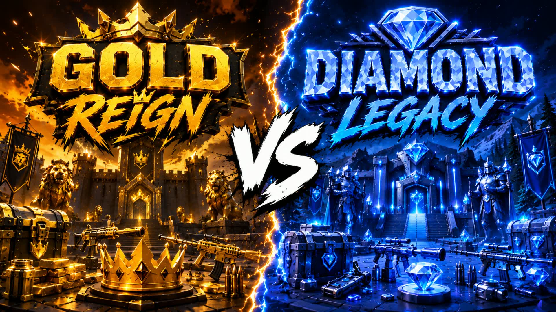 π₯ GOLD REIGN VS DIAMOND LEGACY π β Fortnite Creative map