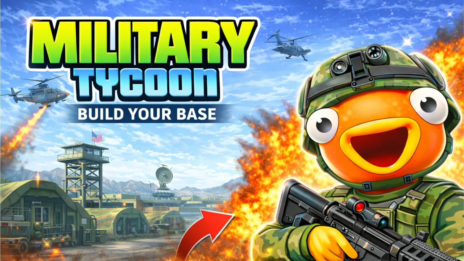 MILITARY TYCOON β Fortnite Creative map