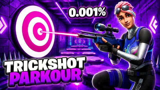 UNC SUPER TRICKSHOT CRAZY 125 LEVELS+ 🎯 — Fortnite Creative map