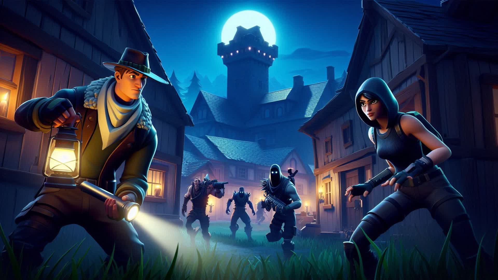 Hide and seek Halloween😱👻🏰 — Fortnite Creative map