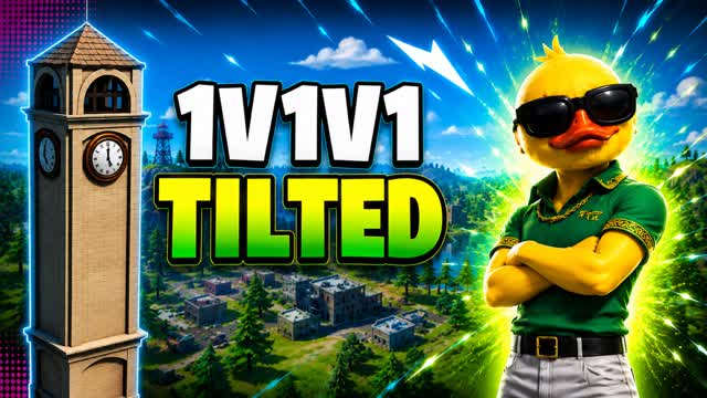 Tilted 1v1v1 Scrims — Fortnite Creative map