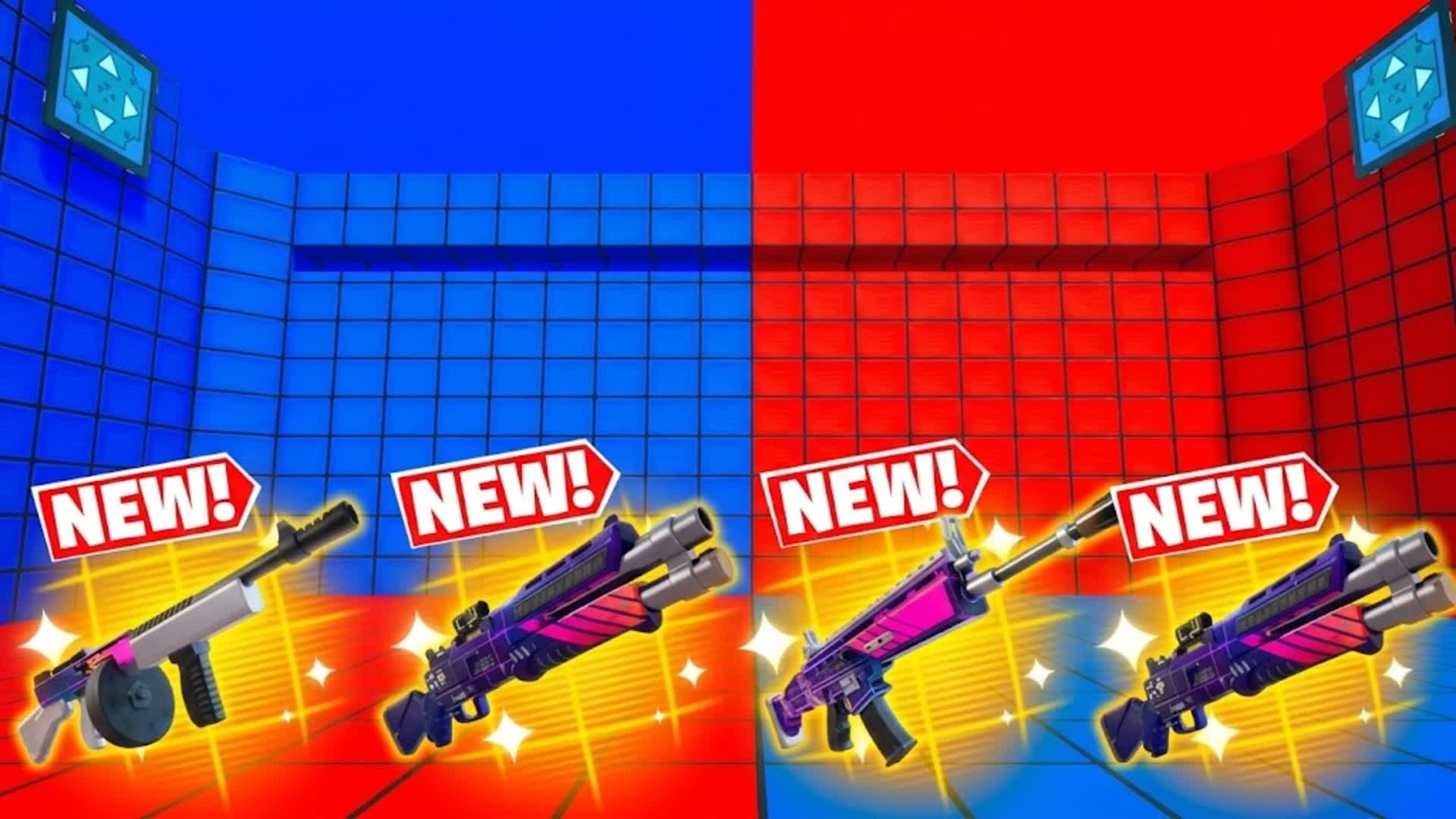 NEW GUN CRAZY RVB — Fortnite Creative map