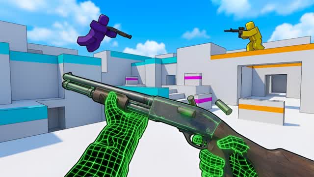 RED VS BLUE π΄π΅ AURA 100 ALL WEAPONS π« β Fortnite Creative map