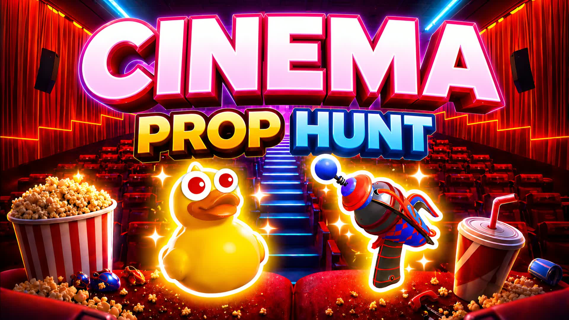 PROP HUNT AU CINEMA 🎬🍿 — Fortnite Creative map