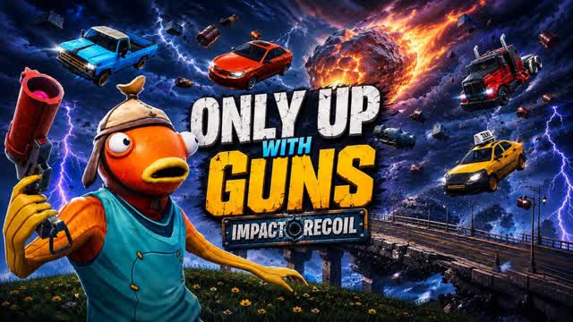 ‼️ONLY UP‼️ with GUNS 💥impact recoil💥 — Fortnite Creative map
