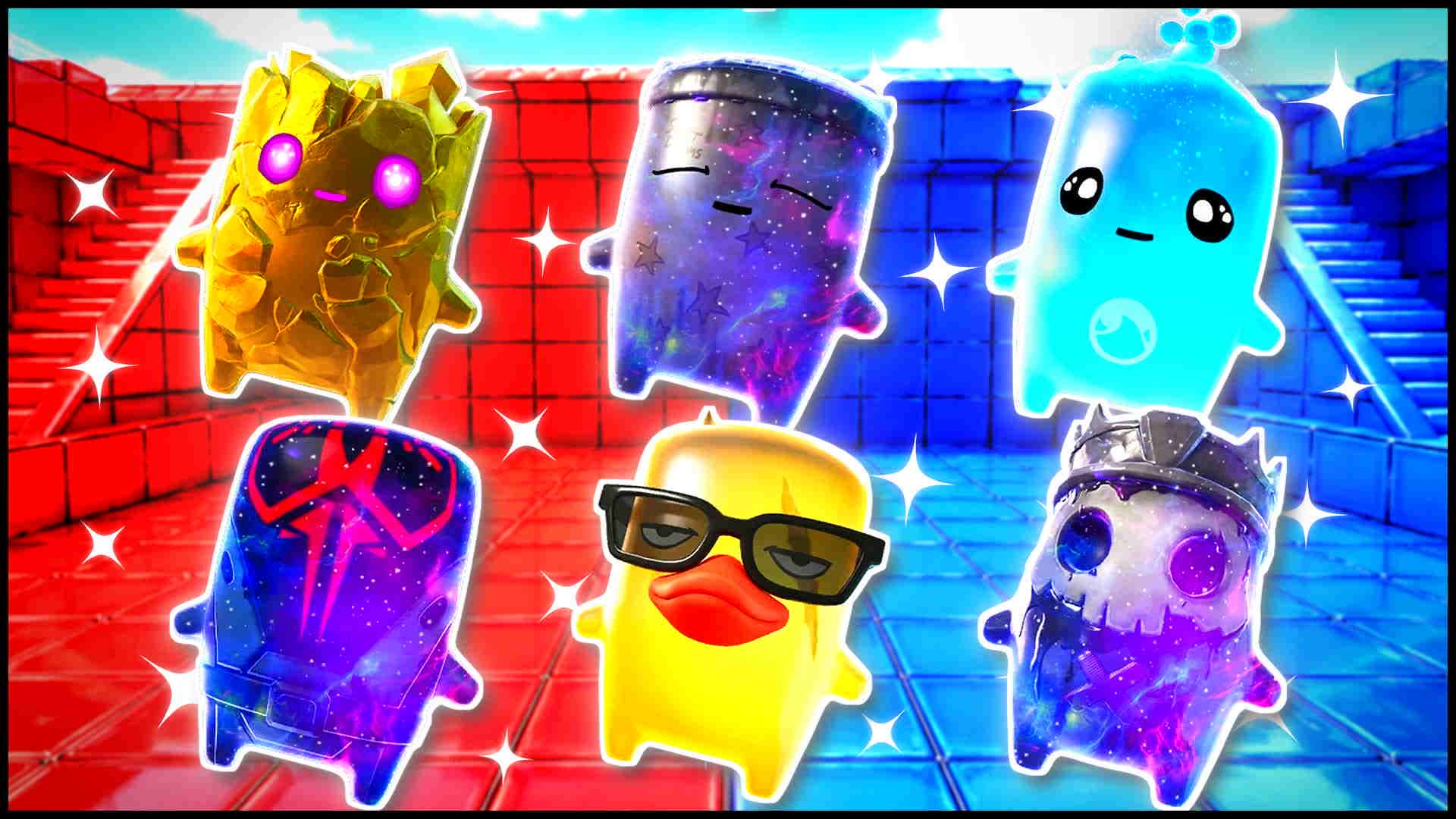 BLUE VS RED POLAR SPIKE π΅π΄ β Fortnite Creative map