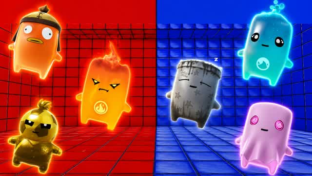 BLUE VS RED FULL LEVEL HARD β Fortnite Creative map