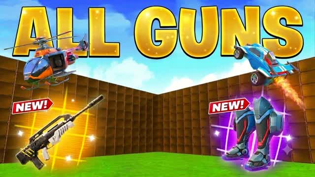 1V1 WITH EVERY GUN & Vehicles — Fortnite Creative map