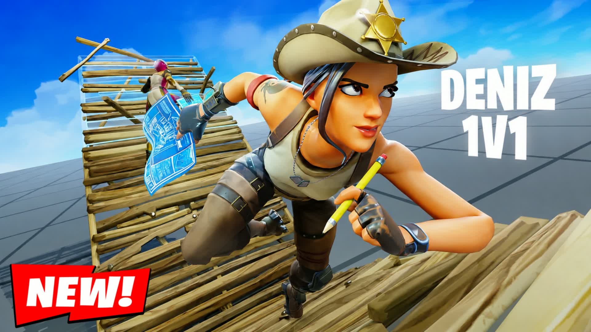DENIZ 1V1 BUILD FIGHTS (200 PUMPS) — Fortnite Creative map
