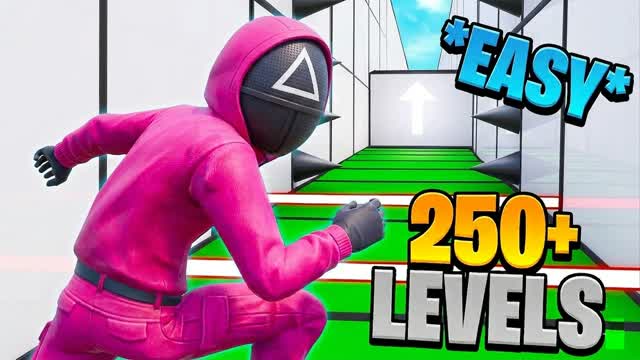 🦑SQUID GAME DEFAULT PARKOUR 250+⭐️ — Fortnite Creative map
