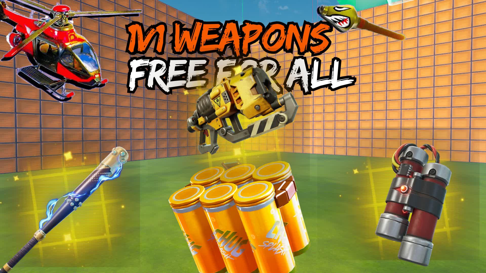 1x1 WEAPONS - FREE FOR ALL — Fortnite Creative map