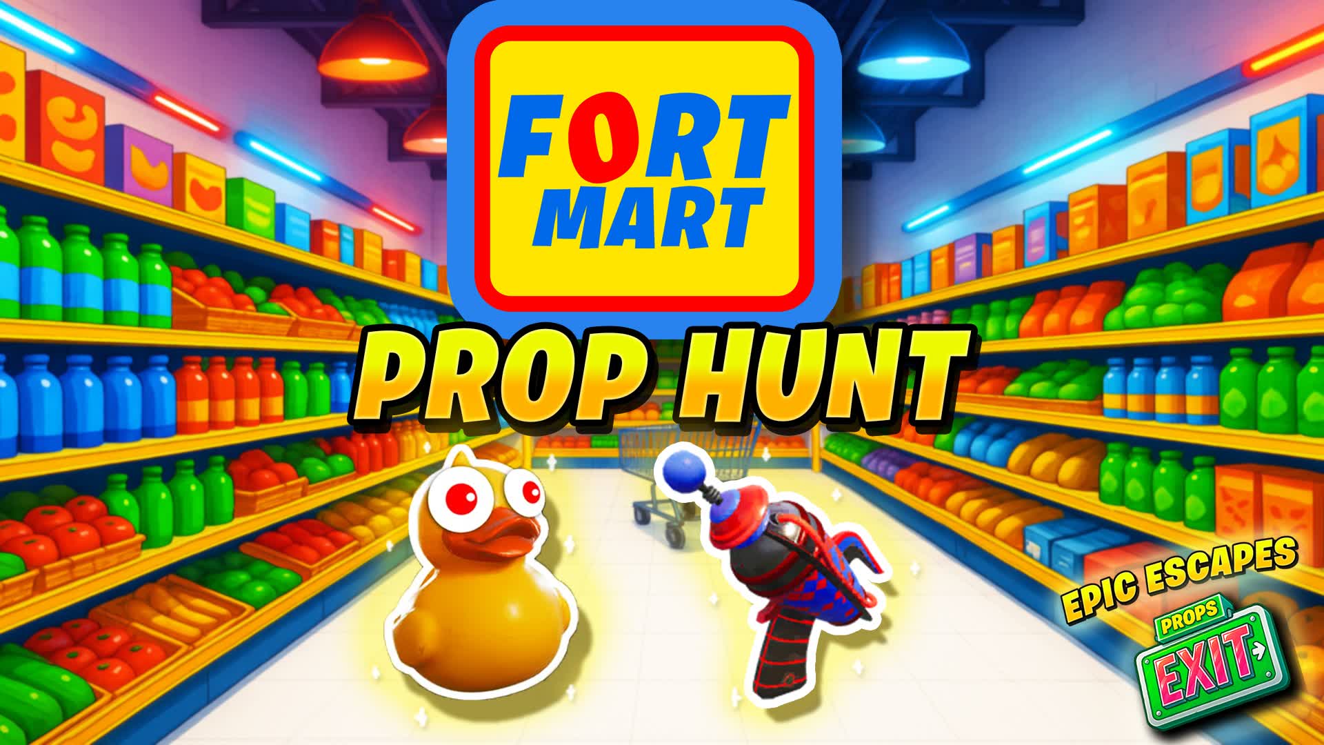 FORTMART PROP HUNT π ESCAPE SHOP β Fortnite Creative map