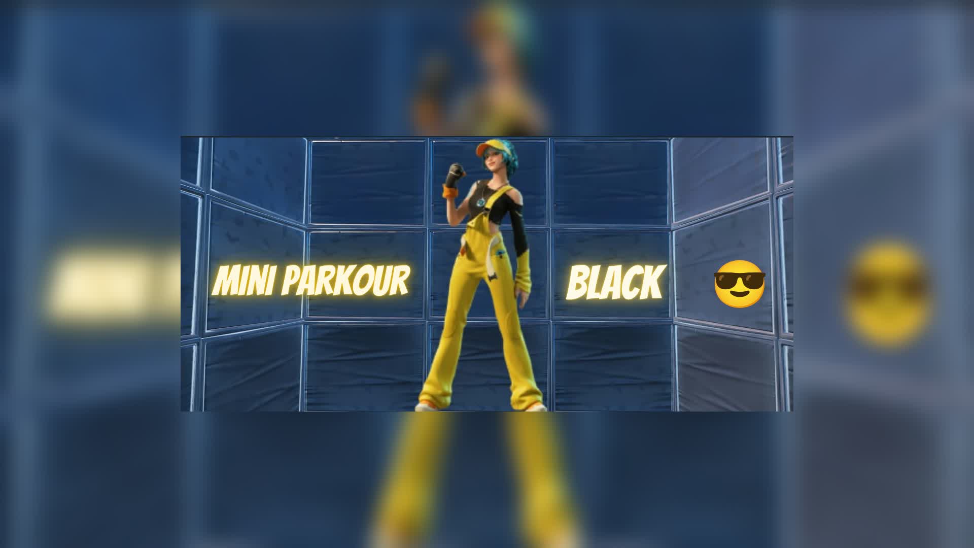 Mini Parkour Black — Fortnite Creative map