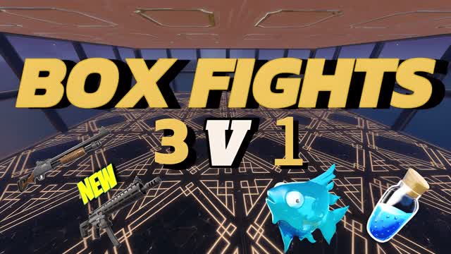 BOX FIGHT 3V1 — Fortnite Creative map