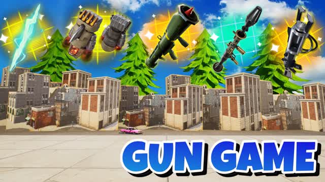 🔫 TILTED GUN GAME ⭐ MINIGAME ⭐ (AM) — Fortnite Creative map cover art