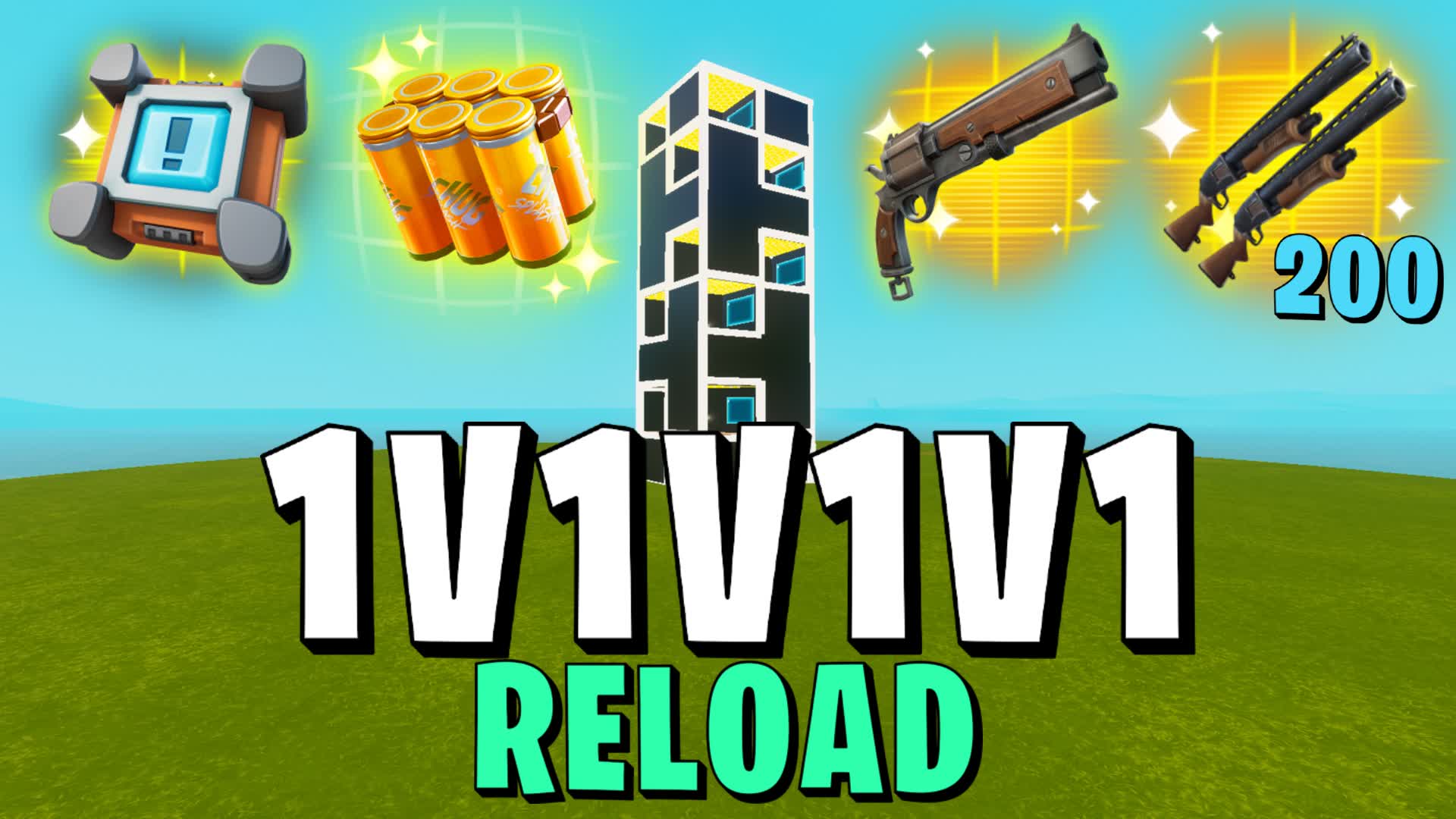 ZONE WARS RELOAD 1V1V1⭐ — Fortnite Creative map