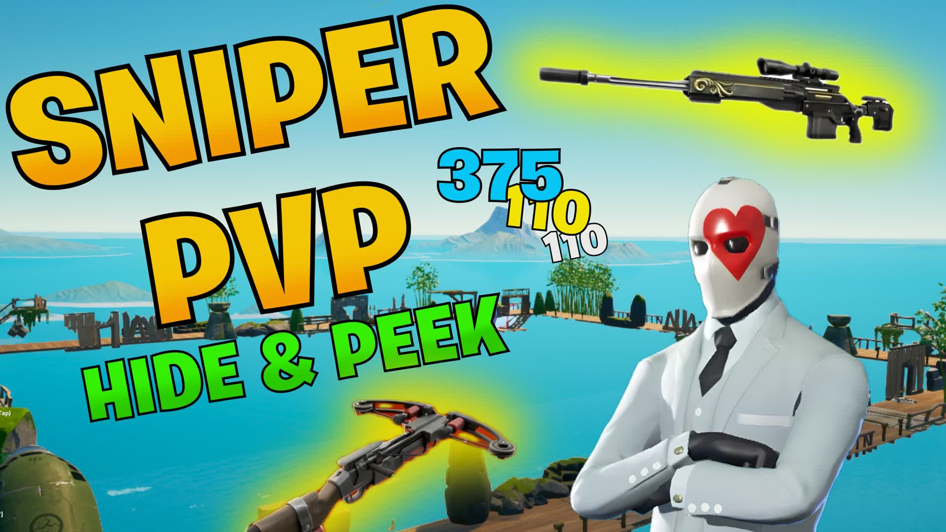 SNIPER DUEL HIDE N PEEK — Fortnite Creative map
