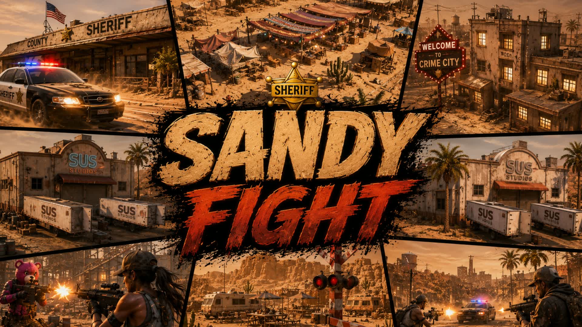 ساندي فايت-SANDY FIGHT — Fortnite Creative map