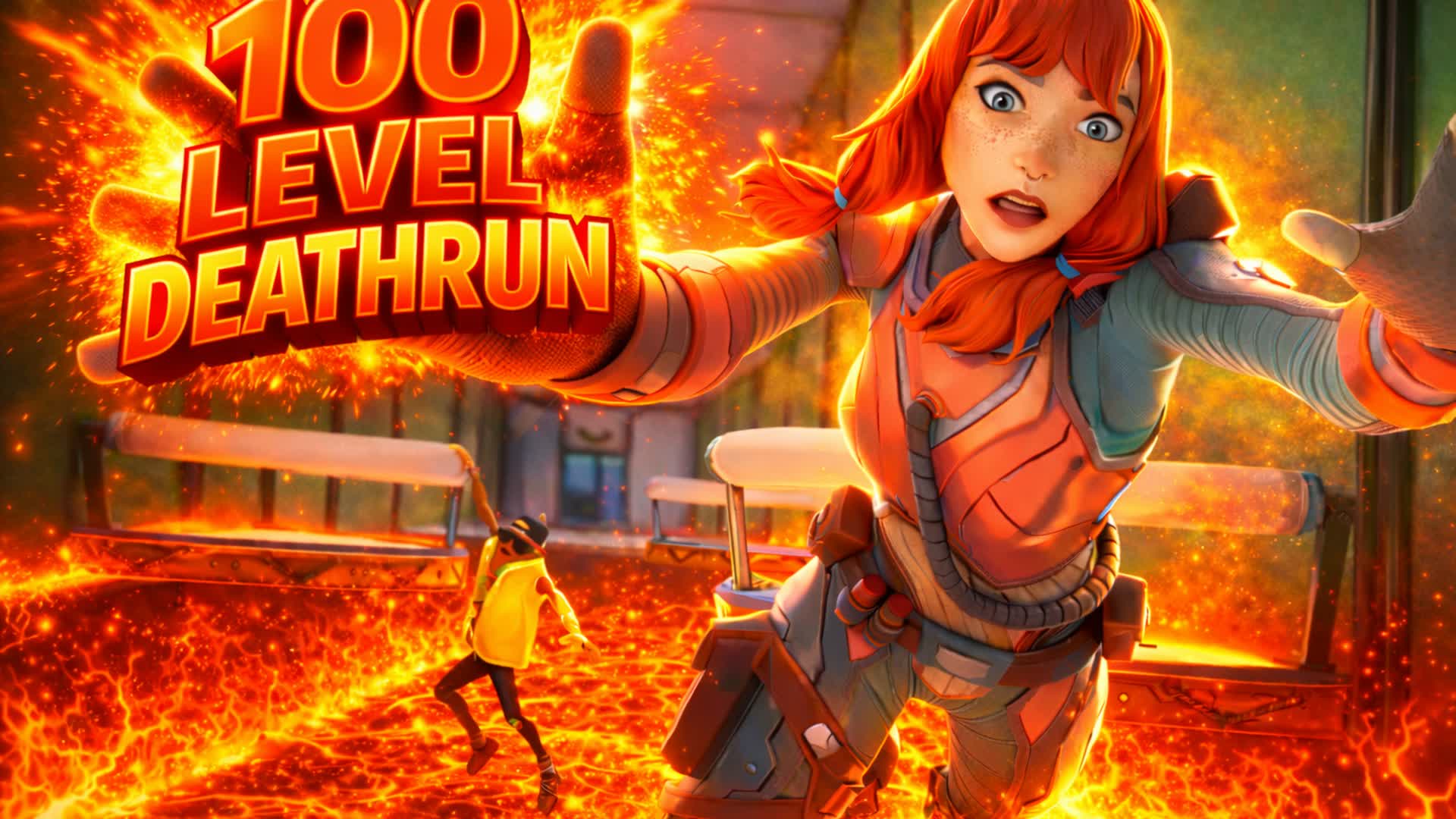 100 LEVEL PRO DEATHRUN β β Fortnite Creative map