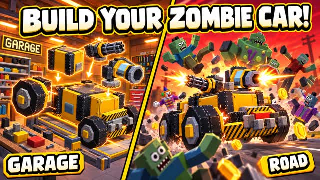 BUILD A ZOMBIE SMASHER 🚗🧟 — Fortnite Creative map
