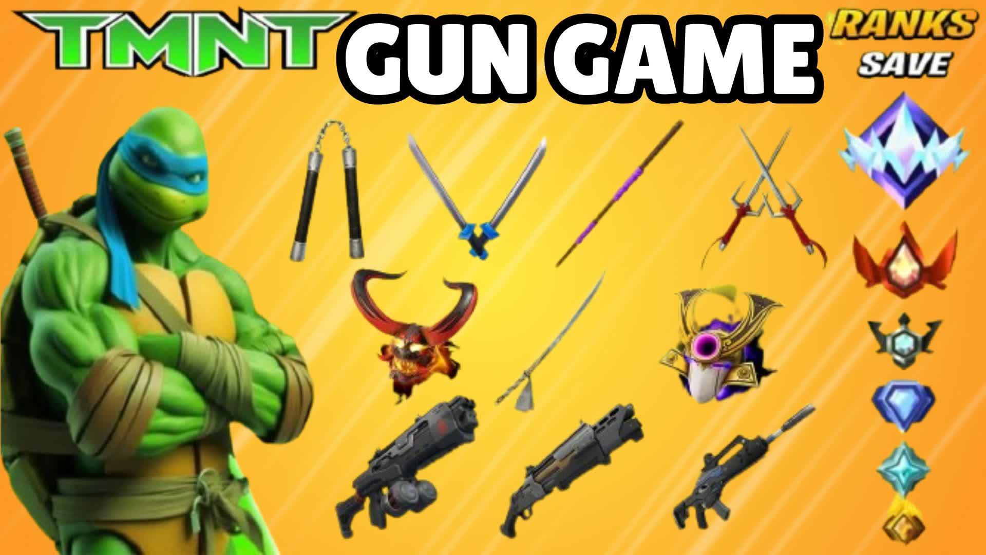 TMNT GUN GAME — Fortnite Creative map