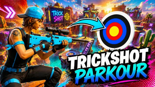🎯SAMI TRICKSHOT PARKOUR 125 LEVELS! — Fortnite Creative map