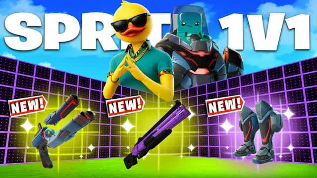 SPRITE 1V1 ALL GUNS & VEHICLES โ Fortnite Creative map