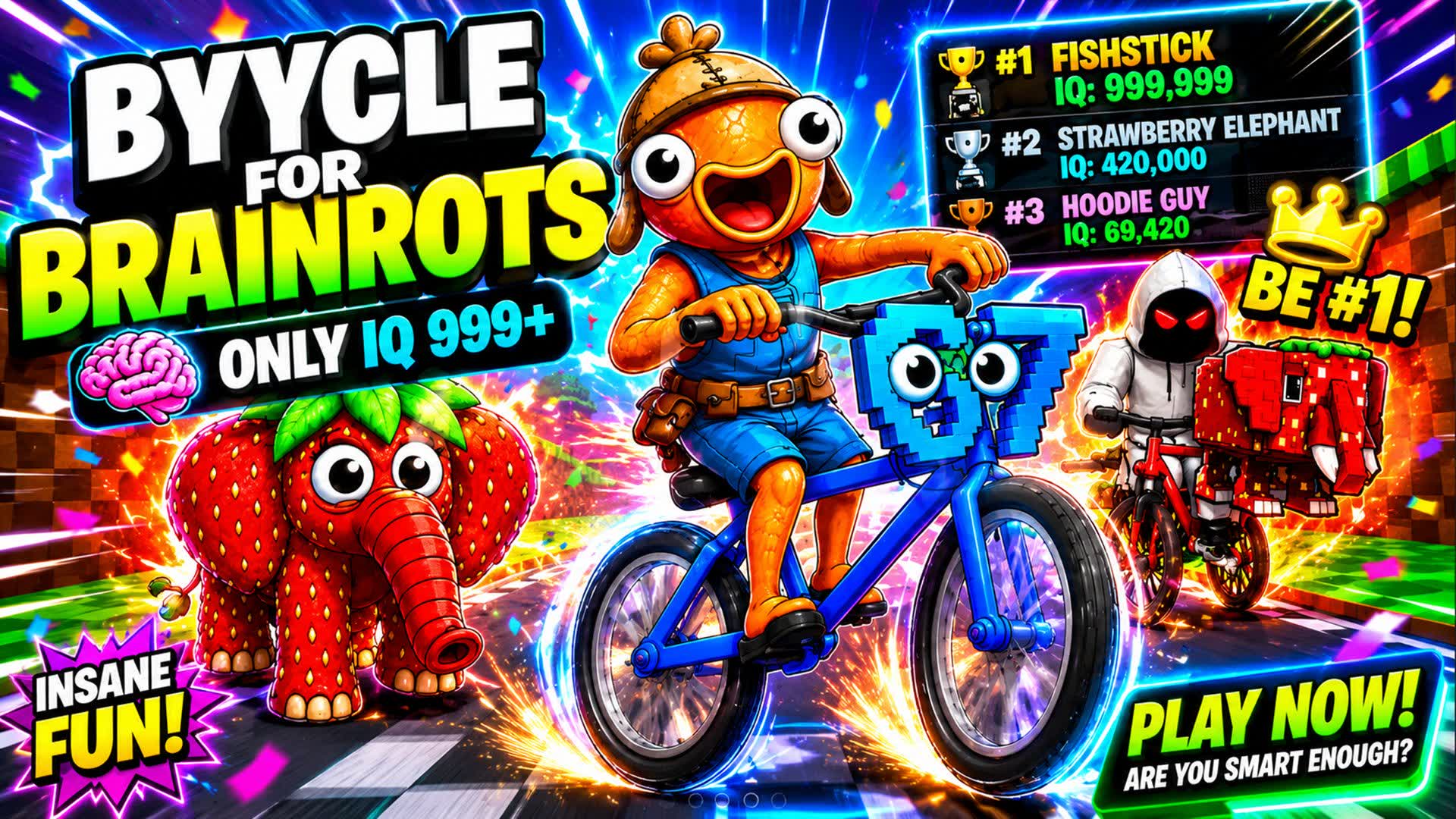 Parkour en bicicleta captura brainrot — Fortnite Creative map
