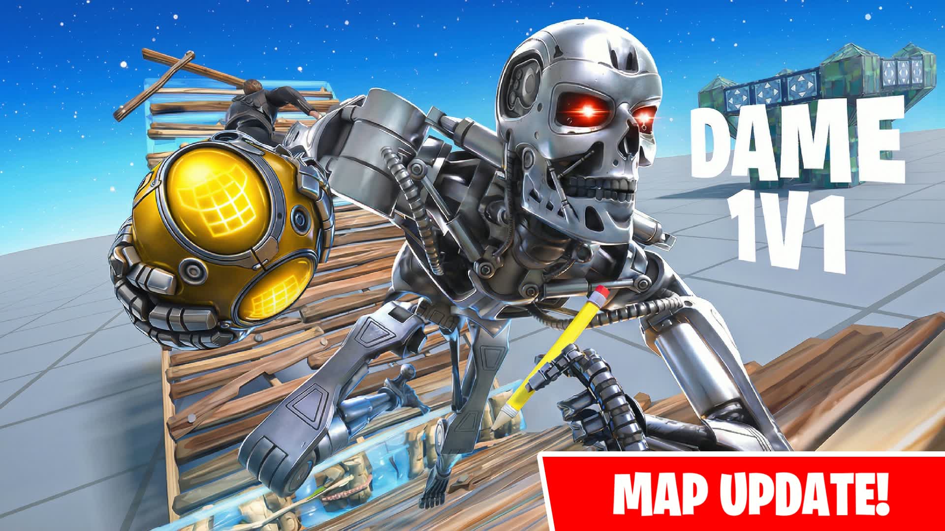 Dame 1V1 Build Fights (200 Pumps) — Fortnite Creative map