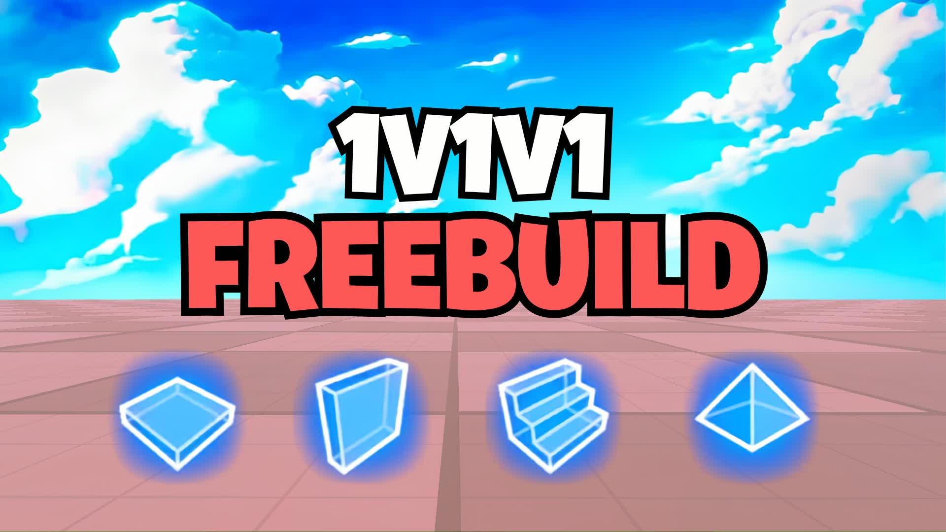 FREE BUILD 1V1V1 PRACTICE (FFA) β Fortnite Creative map