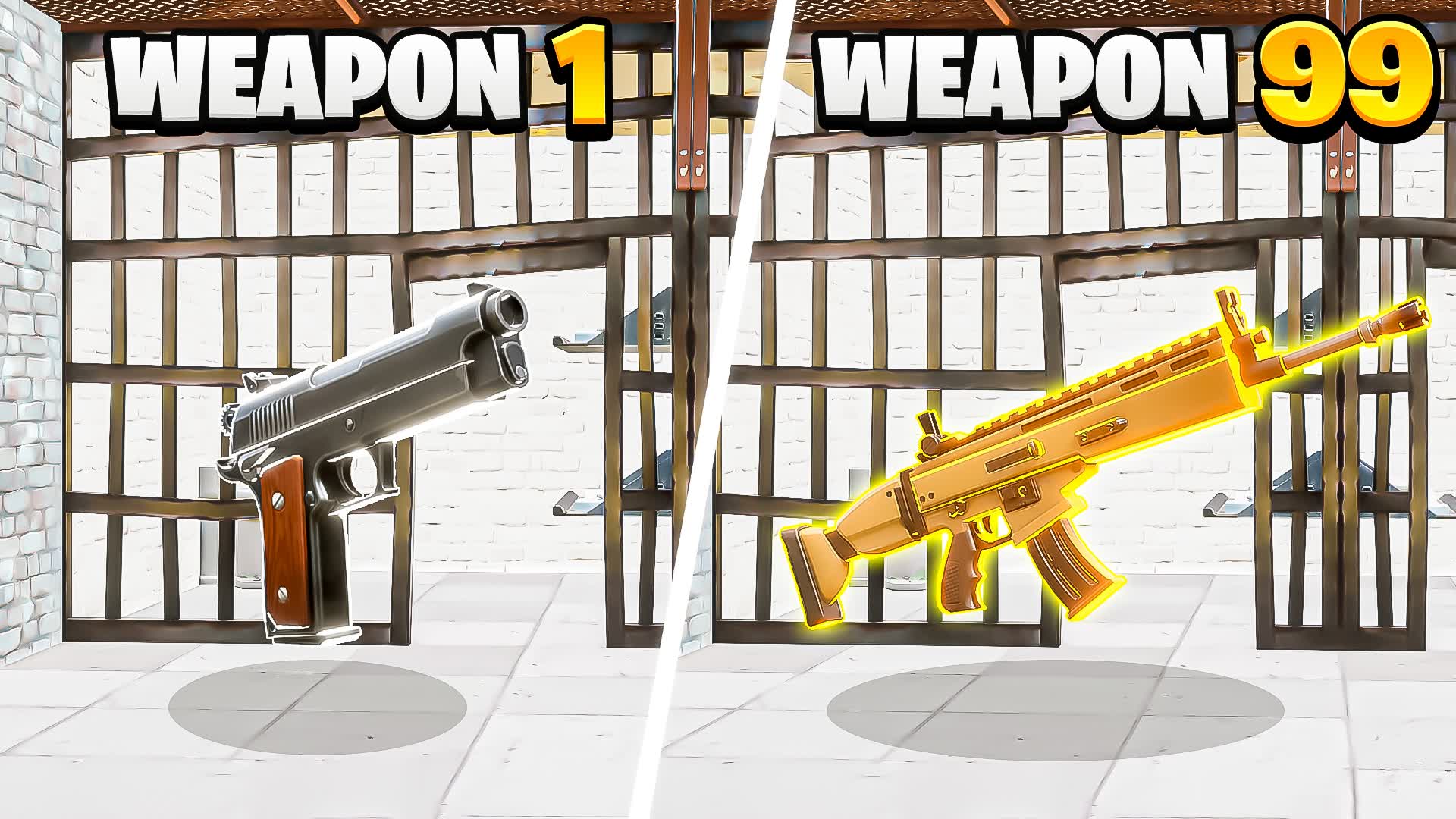 PRISON GUN GAME πΆ β Fortnite Creative map