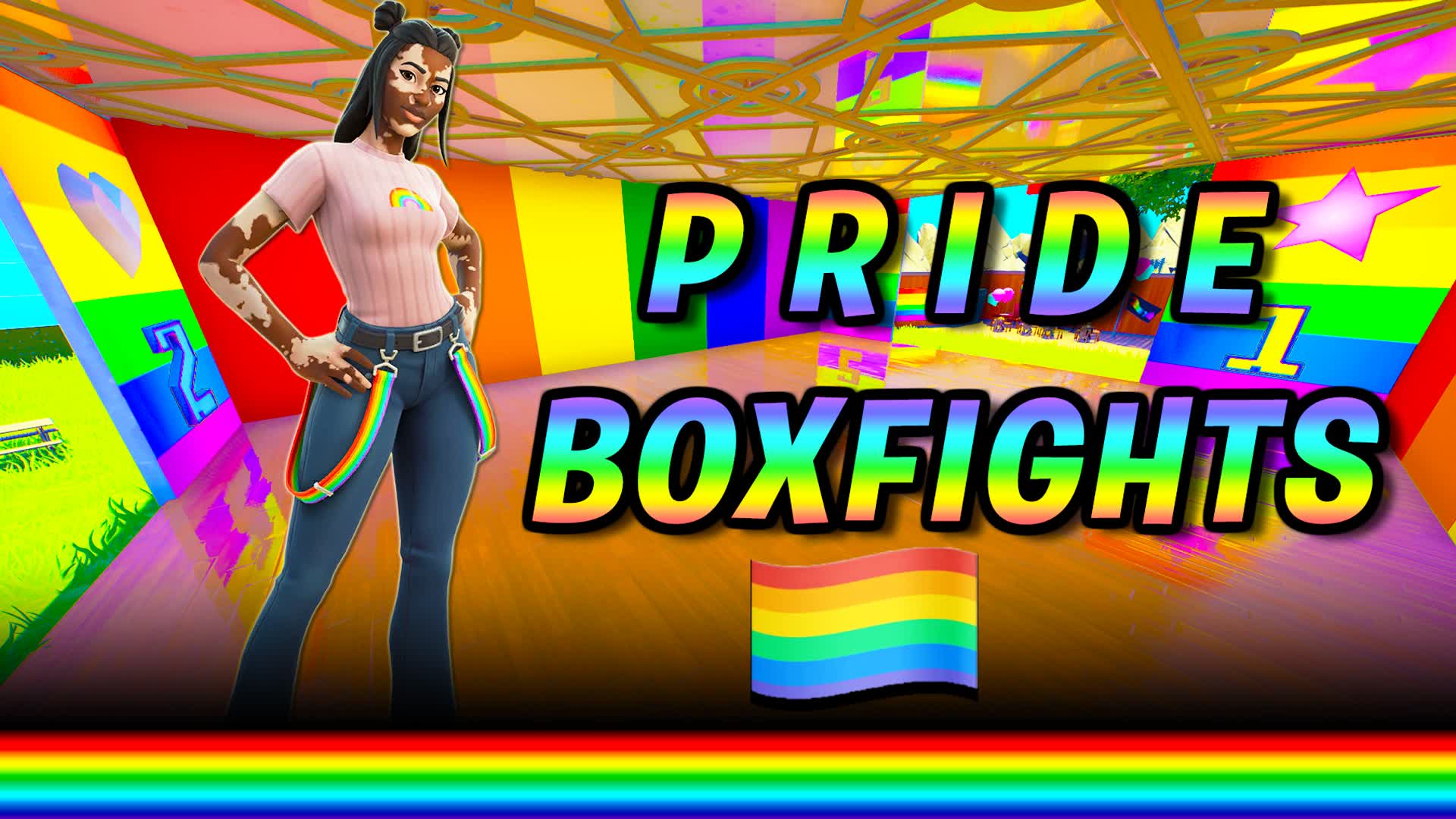 ๐ณ๏ธโ๐ Pride Box Fights ๐ณ๏ธโ๐ โ Fortnite Creative map