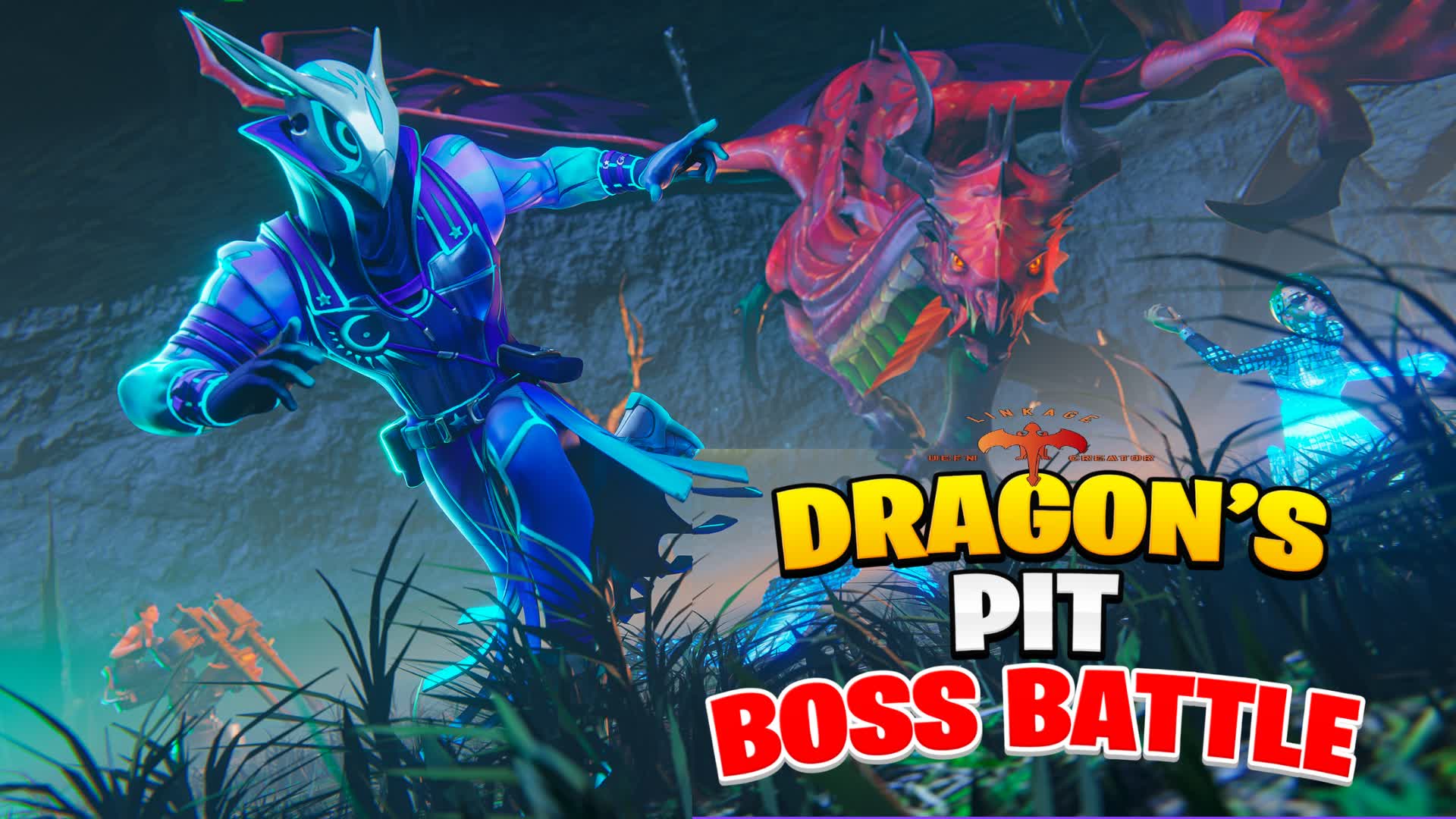 Dragon's Pit Boss Battle — Fortnite Creative map