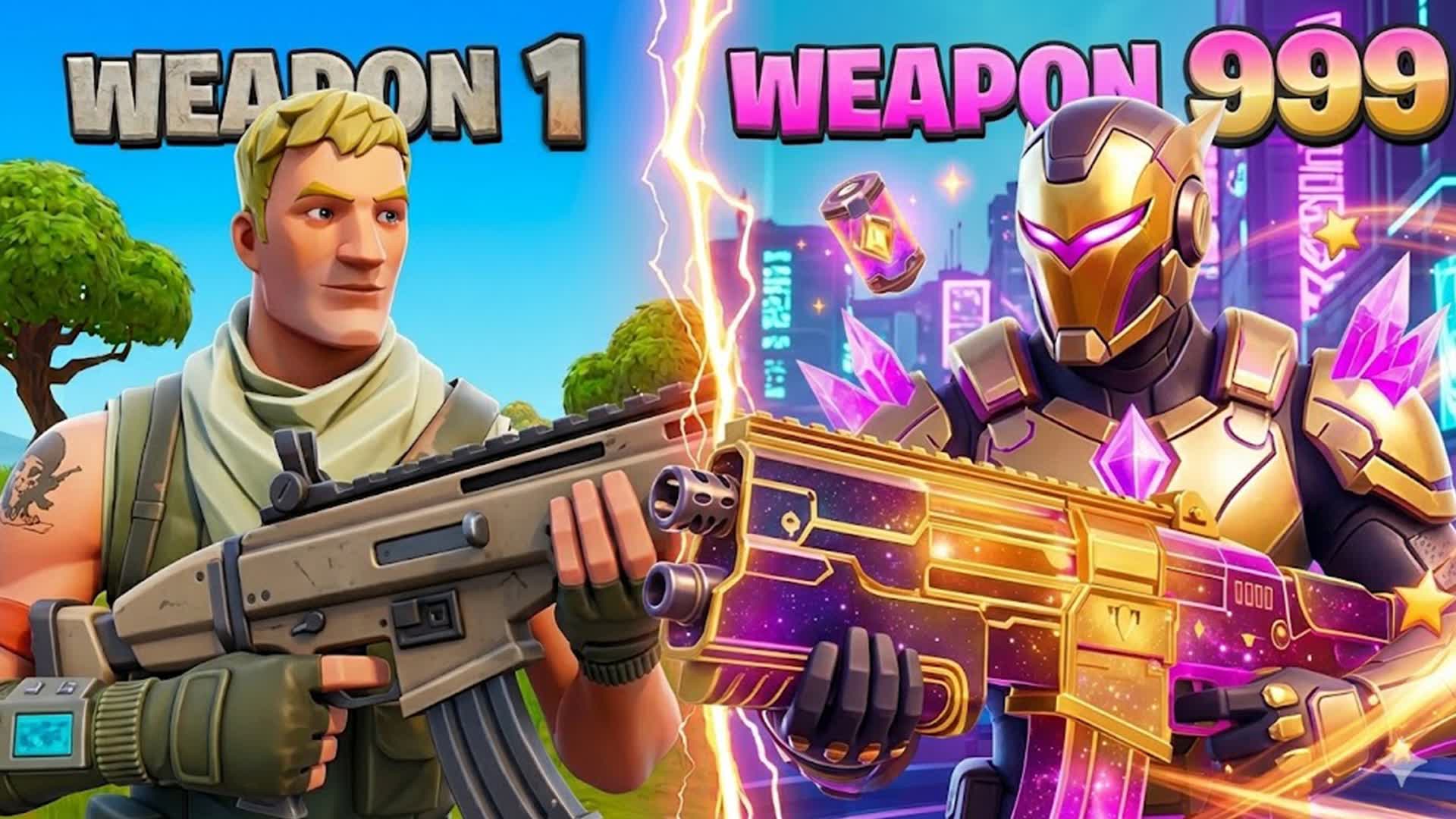 INSANE GUN GAME - TILTED β Fortnite Creative map